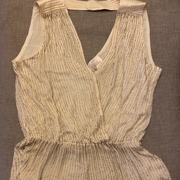 NWT SUPER Cute Parker Silk Beaded Peplum Top - Picture 3 of 8